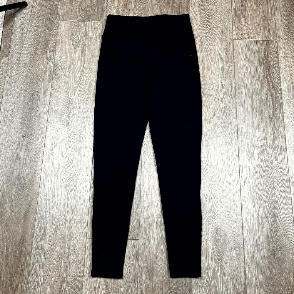 Assets By Spanx Solid Black Front Center Leg Seam… - image 2